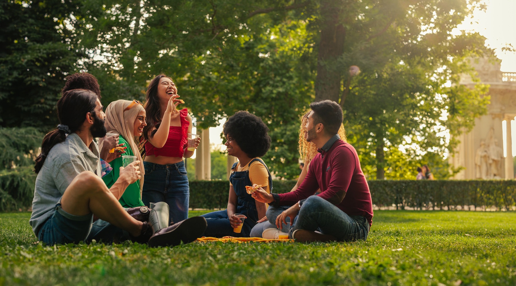 The essence of exceptional living a group of friends hanging out together
